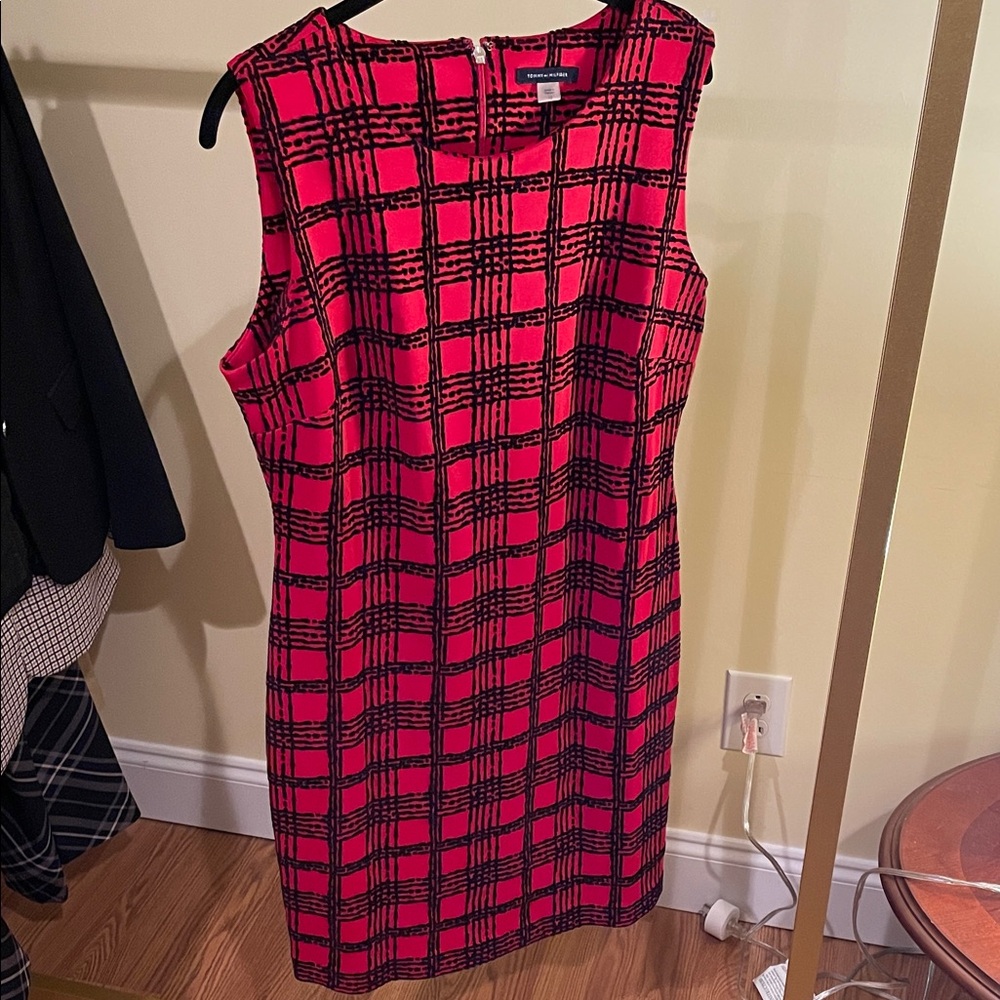 Tommy Hilfiger Red and Black plaid Mini Dress